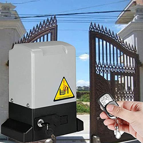 AFITO Operador De Puerta Corredera 370W-1200W, Motorr De Puerta Corredera Eléctrica 12M/min, Abridor Puerta con Control Remoto, hasta 2000 Kg, para Hotel, Fábrica, Puerta Patio,750W