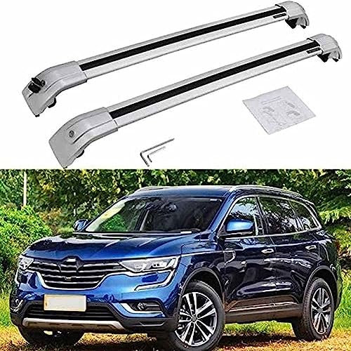 Dachträger Dachgepäckträger Für Renault Koleos 2016 2017 2018 2019 2020, Aluminium Dachträger Querstangen Gepäckträger für Gepäck, Campingausrüstung, Fahrrad