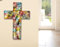 GILDE Glasart Wandkreuz H26cm