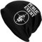 Salpica Public Enemy Unisex-Beanie-Mütze für Männer und Frauen, Winter-Strickmütze, Totenkopf-Strickmütze, Mütze
