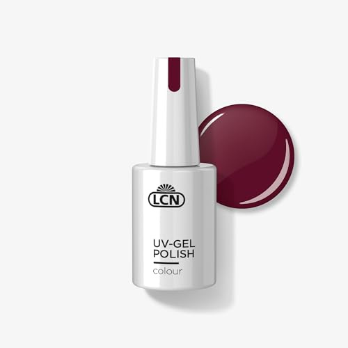 LCN UV-Nagellack Berry Red– Deckender und langanhaltender Shellac – Schonende Soak-off Ablösung – Vegan, tierversuchsfrei und HEMA-frei – 10 ml