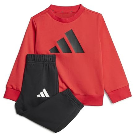 adidas Unisex - Bimbi 0-24 ESSENTIALS BIG LOGOJOGGER, pure ruby/black, 2-3 Years