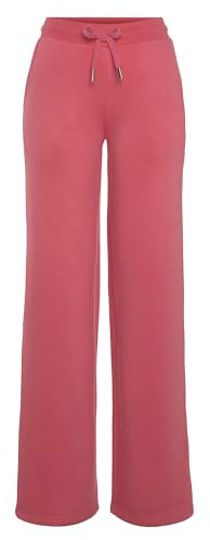 VIVANCE by Lascana Damen Relaxhose Bequeme Loungepants mit weitem Bein, Rippbündchen mit Tunnelzug, seitliche Eingrifftaschen, innen weich angeraut, für kuschelige Stunden
