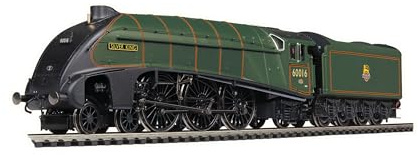 Hornby R30349 Dublo BR, A4 Klasse, 4-6-2, 60016 'Silver King' -Era 4 Eisenbahnlokomotiven, grün