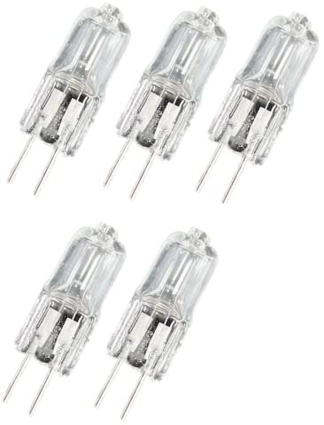 WYLIELAMSH 5PCS Warm Weiß Klare Halogen Glühbirnen G4 6V Birne Kapsel Lampen Halogen G4 Double pin Base,6V,10W