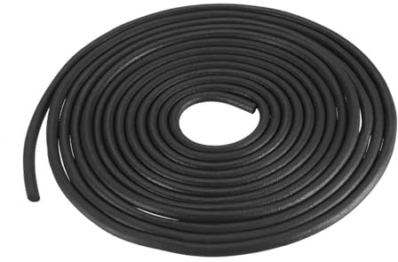 DTGN 5mm x 6meter(DxL) Nitrile Gummi Runddichtung - 1Pack - Ideal Für DIY Möbel - Runde Solide Abdichtung - Schwarz