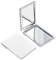 WeddHuis 1 pièce Miroir Maquillage de Poche Portable PU,Mini Miroir Pliant Double Face pour Voyages,Déplacements Professionnels,petit,de voyage,a main,de courtoisie (73mm) (rectangulaire)