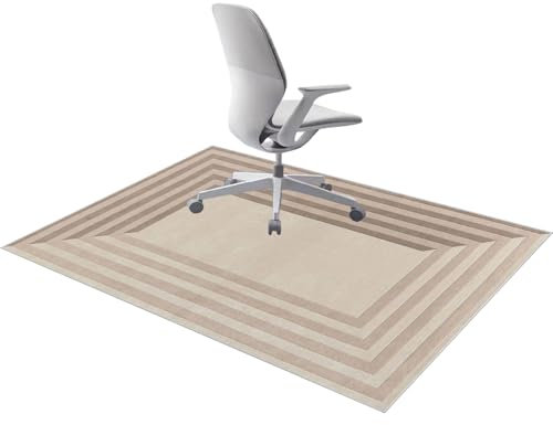 Tehocwiz Bodenschutzmatte Bürostuhl versch. Größen - Bürostuhl Unterlage rutschfest - Gaming Computerstuhl Teppiche - Schutzmatte für Laminat, Parkett, Hartböden 90 x 120 cm
