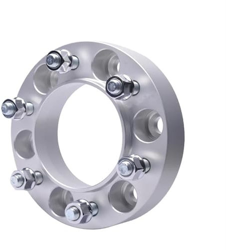 Lochkreisadapter Wheel Spacer Für X-Terra Für Frontier Für NP300 Für Benz Für X-Klasse Für Renault Für Alaskam 2 Stück Spurverbreiterungen Adapter PCD 6x114,3 CB 66,1 Mm Wheel Spacers Power(2silver sp