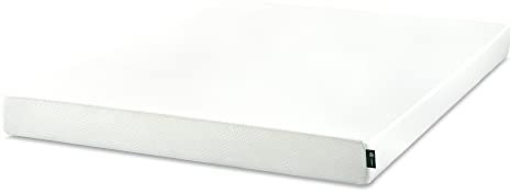 ZINUS Materasso singolo in memory foam, 90 x 190 cm, altezza 13 cm, rigidità media, materasso con supporto a 5 zone, bianco