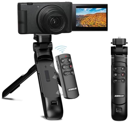 Wireless Camera Remote Control Shooting Grip Tripod - Shutter Release for Sony ZV-1, ZV-E10, A7 III, A6400, A7C, A7R III, A7R IV, A9, RX100 VII, RX0 II - Replaces GP-VPT2BT - for Travel, Vlogging