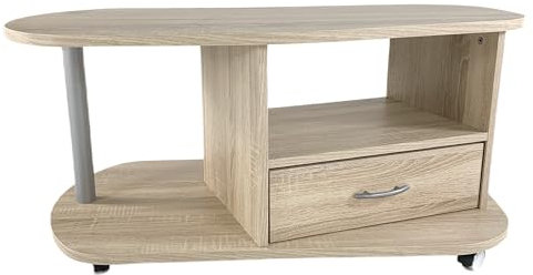 Schömig 24/7 Couchtisch aus Sonoma Eiche Nachbildung mit Schublade, 96x54x44 cm
