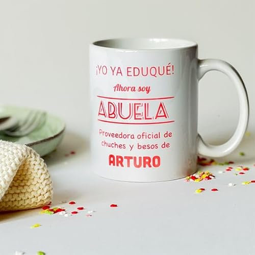 Cocholate | Taza Personalizada | Regalo Personalizado | Tazas originales para regalar | Ideal para San Valentín, Día del Padre, Día de la Madre (Abuelos)