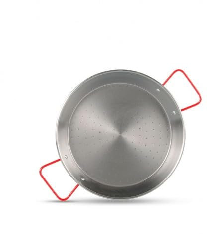 El Paeller – Paella de Hierro Pulido – 2 Raciones, 34cm de diametro – Tradicional de Valencia – Apta para Leña y Gas – Fabricada en España