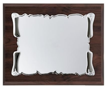 Placa de homenaje personalizada con texto grabado - Regalo de reconocimiento, Metopa decorativa personalizada con base de madera y estuche de regalo incluido - Cuadro con foto (MODERNO)
