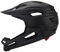 MTB Helmet, Full Face Bike Helmet with Detachable Chin Holder & Visor, Adjustable Unisex Black Downhill Bicycle Helmets for Biking Outdoor