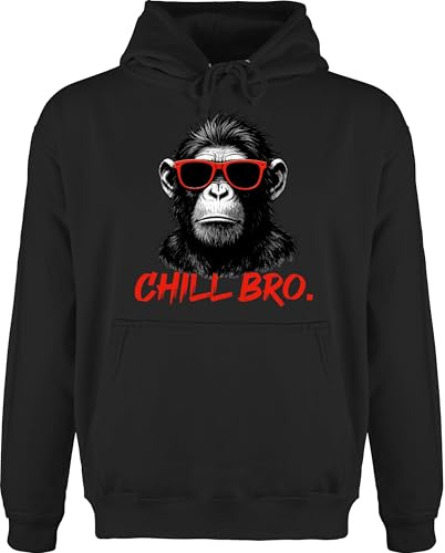 Shirtracer - Hoodie Herren Pullover - Chill Bro Cooler AFFE Geschenk Statement lustig I Junge Männer I Zocker Sprüche Teenager Geschenk Gamer I Coole Sprüche Zocken