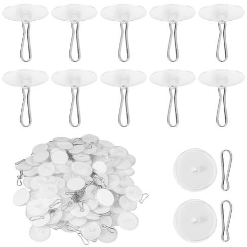 120 Piezas Ganchos de Techo Autoadhesivo, 3cm Ganchos Adhesivos para Techo | sin Taladrar, para Decoraciones Navideñas de Halloween, Cocina, Paredes, Puertas y Techos