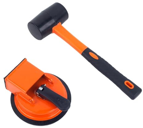 Floor Gap Fixer Tool, Laminate Flooring Tools mit verstärktem Vakuum-Saugkopf für Laminat, Holz, Fliesen & Vinyl, Heavy Duty Floor Gap Fixer Tool für LVP und Holzboden Reparatur (#A)