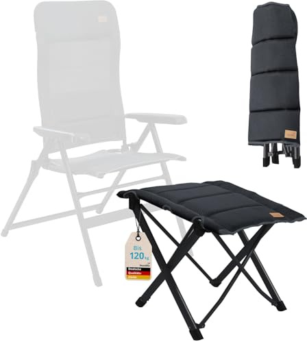 Skandika Campinghocker Lepola XL | Faltbarer Campingstuhl, Aluminium, 40 cm Höhe, bis 120 kg, tragbarer Hocker für Unterwegs | Klapphocker, Falthocker, Campingstühle, Klappstühle, Camping, Outdoor