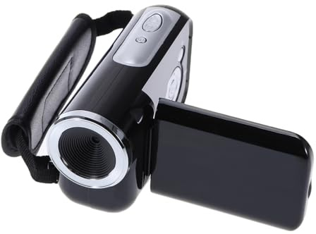 BESPORTBLE Videocamera Digitale Mini Dv con Rilevatore 5Mp e Display LCD da 2 Pollici, Zoom Digitale 16X, Corpo in Plastica Leggera, Alimentata da 3 Batterie Aaa
