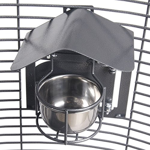 Montana Cages | Feeder Shield - Futternapf-Dach für Käfige | Large - Antik | ca. 17,5 x 14,5 x 4,5 cm