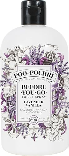 Poo-Pourri Before-You-Go WC-Spray, Lavendel-Vanille, Nachfüllflasche, 400 ml, Lavendel, Vanille und Zitrusfrüchte