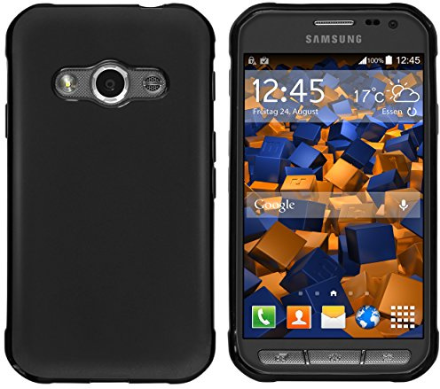 mumbi Hülle kompatibel mit Samsung Galaxy Xcover 3 Handy Case Handyhülle, schwarz