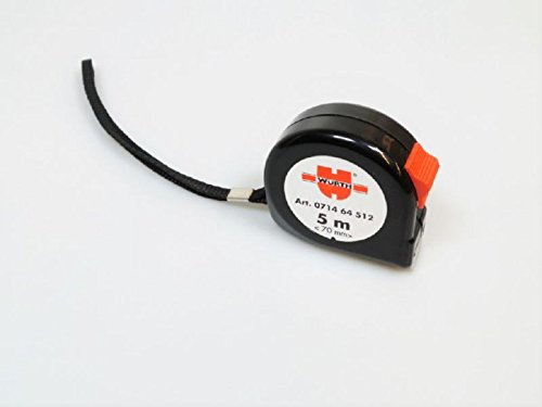 Misuratore di nastro Würth, metro 5 m, Nero