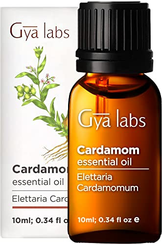 Gya Labs Ätherisches Kardamom Öl Diffusoren - 100% Reines Natürliches Kardamom-Öl für Aromatherapie, Haut, Kerzen, Seifen - würzig & leicht süßlichen Duft (10 ml)