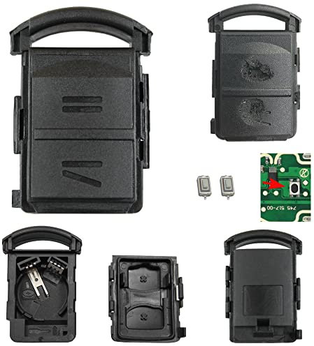Repair Reparatur Satz Auto Schlüssel Austausch Gehäuse mit 2 Tasten + Drucktasten kompatibel für Opel Corsa C Meriva A Combo C Tigra B