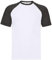 Fruit of the Loom Shortsleeve Baseball T-Shirt S M L XL XXL, Größe:3XL, Farbe:weiß/schwarz