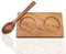 Schwarzwald Spirit Untersetzer Holz für Salz und Pfeffermühle Set, Gewürzmühle, Pfefferstreuer - Mühlenuntersetzer Pfeffer und Salzmühle bis 5,7cm Rund - Mit Befüllungslöffel