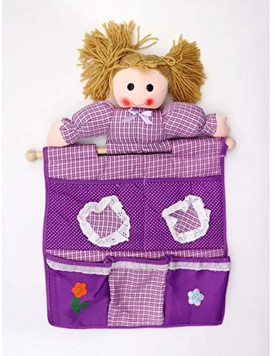 Elite - Bambola porta oggetti multiuso ornamentale da appendere: mizzy-2. - Viola, Bambola portaoggetti, Poliestere