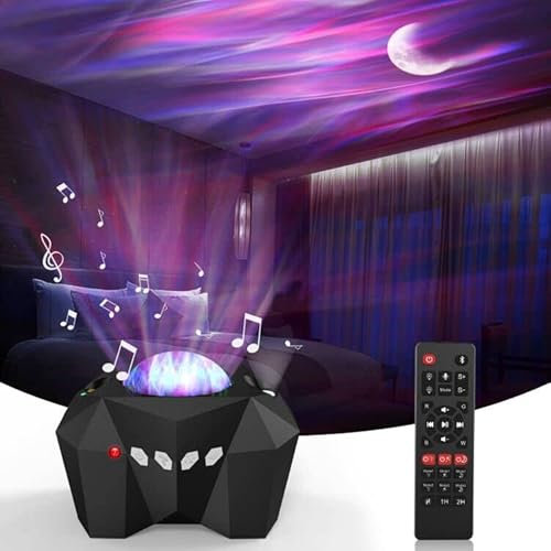 Aidodo Sternenhimmel Projektor Lampe Nachtlicht Aurora, mit Bluetooth/Timer/Fernbedienung, 5 Arten von Helligkeit und 4 Arten von einstellbarer Geschwindigkeit, Urlaub für Erwachsene und Kinder