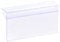 sourcing map Label Holder 80x42mm Clip on Shelf Clear Plastic for 4-8mm Glass Shelving, Pack of 20