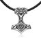 URONE Wikinger Halskette für Männer Thors Hammer Anhänger Halskette Sterling Silber keltischer Knoten Mjölnir Nordischer Schmuck Punk Gotisch Wikinger Geschenk für Männer