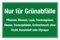 Schild Nur für Grünabfälle Biomüll Friedhof 3 mm Alu-Verbund 300 x 200 mm