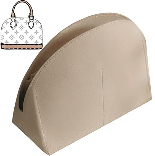 Soyizom Filztasche Organizer Handtascheneinsatz Passend für Alma BB PM Einsatz Tote Organizer für Damen Geldbörse Beutel Innen Tasche in Tasche(BB,Beige)