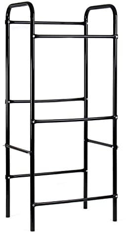 WilTec Étagère 3 Caisses de Boisson Acier 50x33x116cm 20kg par Niveau Meuble Ordre Boites Légumes Espace de Rangement Cave Cuisine Cellier Support Jouets Stockage Garage Multiusage Organisateur
