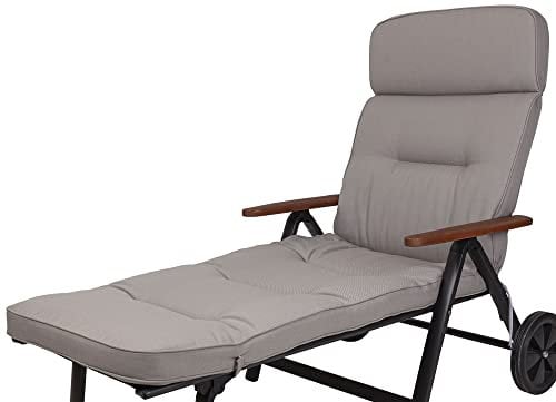 Kettler Polen KETTtex 2314 Auflage Rollliege Alicante extrabreit hellgrau 200x65x9cm wasserabweisend lichtecht Olefin KETTtex