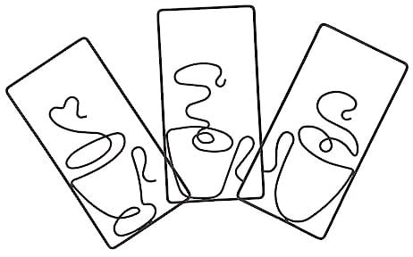 Garneck 3 Stücke Metall Kaffeetassen Wandkunst Draht Kaffeetassen Schild Eisen Kaffeeschilder Wanddeko Wandobjekt zum Aufhängen für Zuhause Küche Café Bar Restaurant Wohnzimmer Dekoration