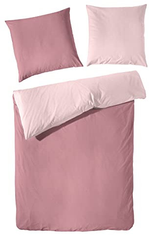 Primera Edelflanell Bettwäsche 135x200 Wende Himbeere rosa 174128-444