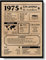 EQUIK PRODUCTS Biglietto Anniversario 50 anni | Regalo Compleanno | Uomo Donna | Anno 1975 | Decorazioni Feste (1975)