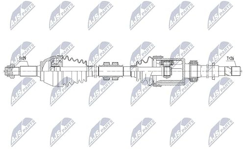NTY Npw-Ns-096 Antriebswelle vorne rechts | Npw-Ns-096 [39100BV80B] Kompatibel mit Juke (F15)