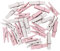 Rayher Assortiment de pinces à linge, rose-blanc, 26 pces, 3,5cm, bois 100% FSC, arts créatifs, bébé, fille, décorations, baptême, communion, photo, mémo-64590258