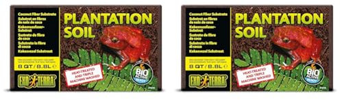 Exoterra Substrat Brique Fibre de Coco pour Reptiles et Amphibiens (Lot de 2)