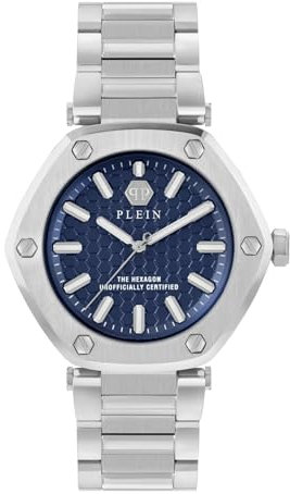 Philipp Plein Damen Uhr Analog Quarz The Hexagon PW1BA0423 Edelstahl