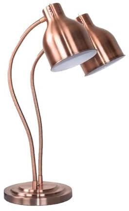 Double-head Buffet Food Warming Lamp, Food Heating Lamp, Commercial Food Warmer, 500w Portable Electric Heating Lamp, Stainless Steel Catering Food Heating Lamp For Restaurant Kitchen Canteen B