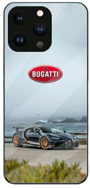 NDMUS Rundumschutz Handyhülle, für Bugatti Stilvolles Auto-Emblem-Erscheinungsbild Dünn Full Body Protection Stoßfest, für,iPhone 15 Plus case